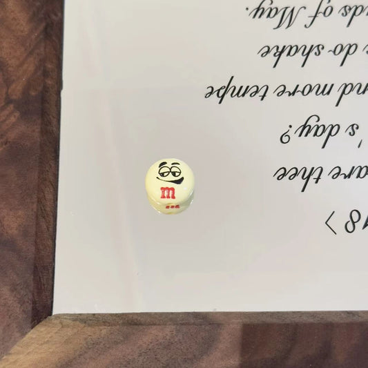 Funny Expression Acrylic Flat Beads 14mm Colorful Smiley Faces 10pcs 2