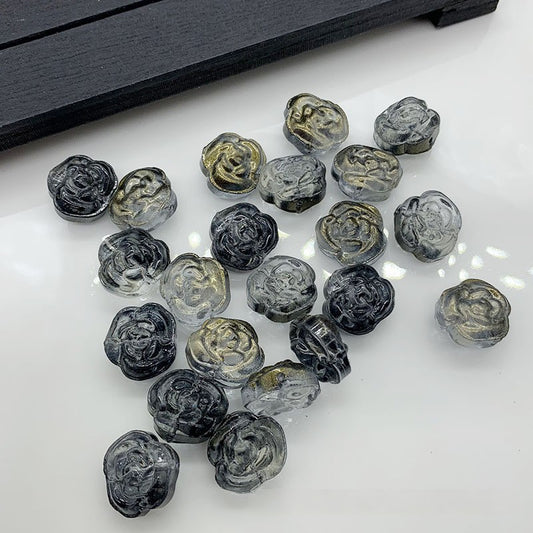 Czech Glass Beads Flower 13mm Multicolor Assorted 100pcs 2