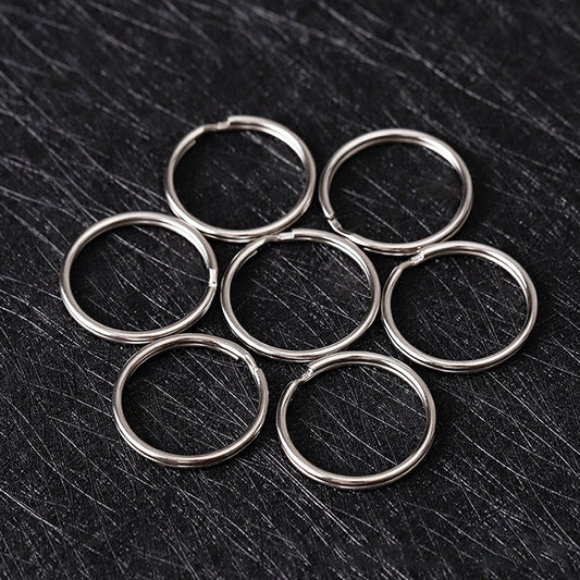 Iron Plated Nickel Key Rings Split Keyrings Durable 100pcs 2