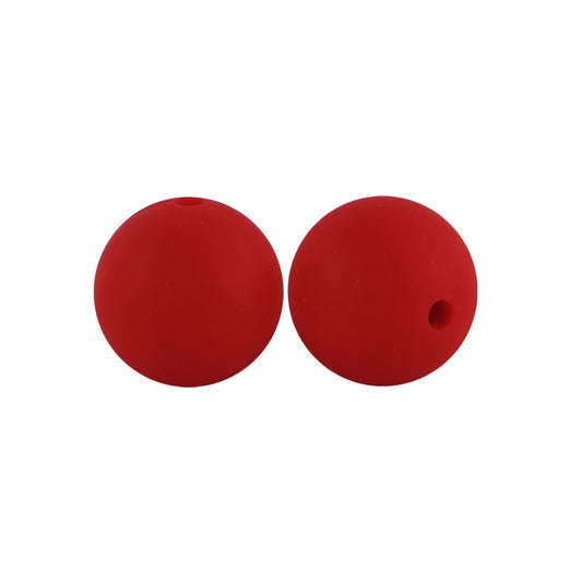 Christmas 15mm Silicone Beads Classic Holiday Colors 20pcs 2