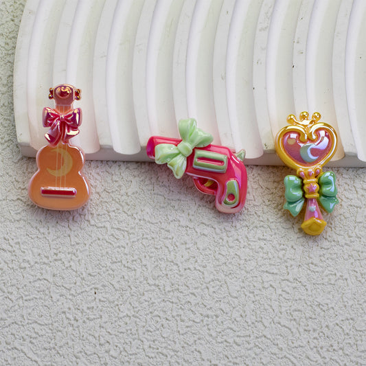 Plating Resin Beads Sailor Moon Series Glossy Magic Motif 20pcs 2