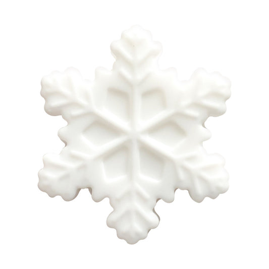 Silicone Focal Beads Snowflake Pastel Colors 20pcs 2