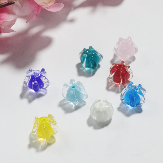 Lampwork Glass Beads Lily Of The Valley 15mm Assorted Colors 20pcs 2