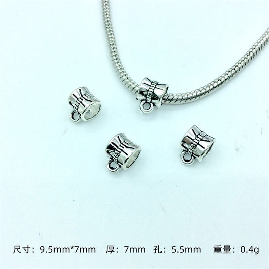 Alloy Bead-hanger Spacer Beads Large Hole 200pcs 2