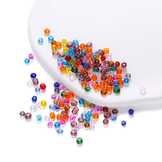 Vintage Seed Glass Beads 4mm Translucent Color Mix 300pcs 2