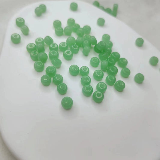 Electroplated Glass Beads 6mm Colorful Metallic Sheen 100pcs 2