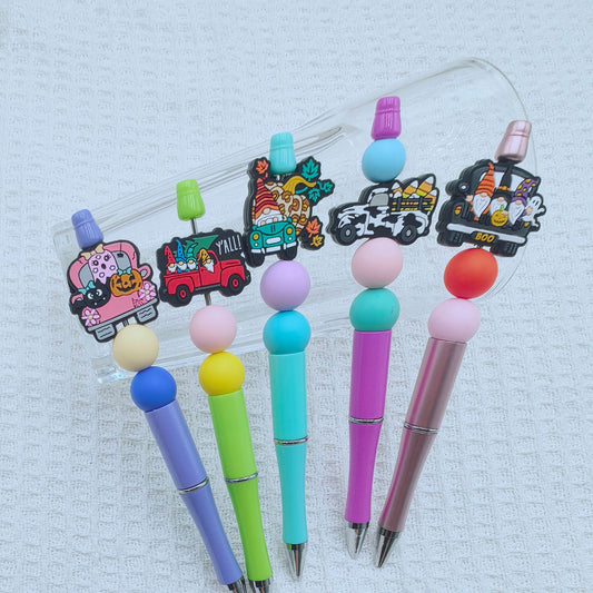 Silicone Focal Beads Halloween Car Series 20pcs 2