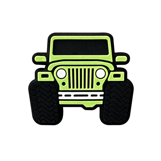 Silicone Focal Beads Large Cars Front View Oversized Tires 20pcs 2