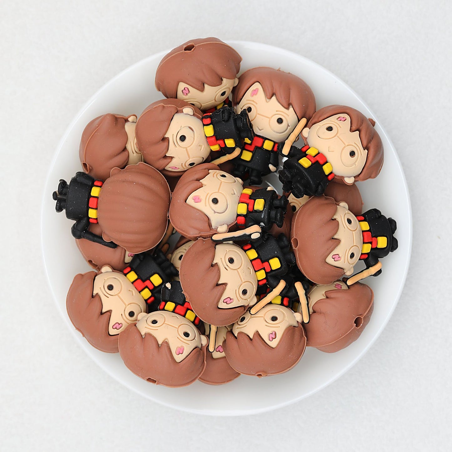 Magic Character 3D Silicone Focal Beads Figure 20pcs