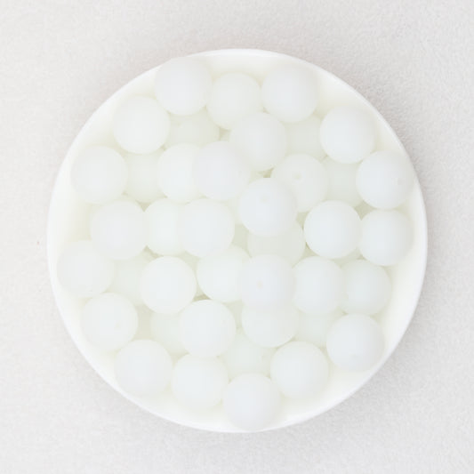 Glow in the Dark 15mm Round Silicone Beads 50pcs 2
