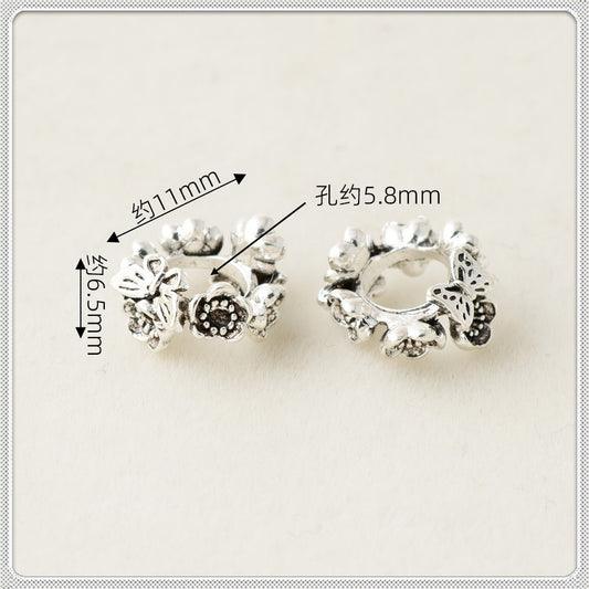 Alloy Wreath Spacer Beads 11mm Antique Silver 100pcs 2