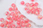 Summer Inspired 16mm Resin Round Beads with Sparkling Sequins 10pcs 12