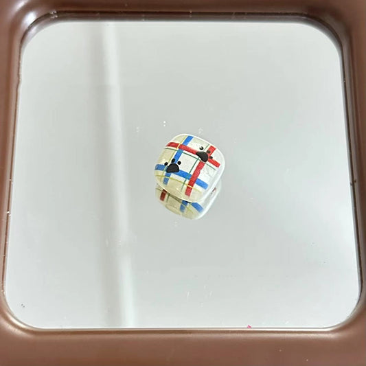 Animal Printed Square Acrylic Beads 16mm Colorful Glossy 10pcs 2
