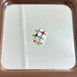 Animal Printed Square Acrylic Beads 16mm Colorful Glossy 10pcs 2