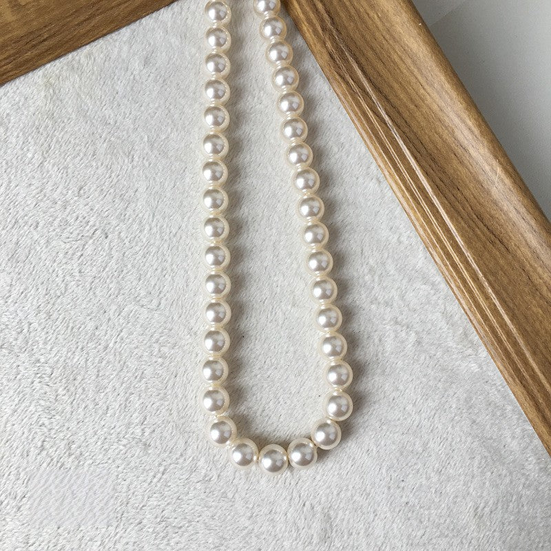 Pearl Glass Beads 10mm Imitation Smooth Lustrous 40pcs 15
