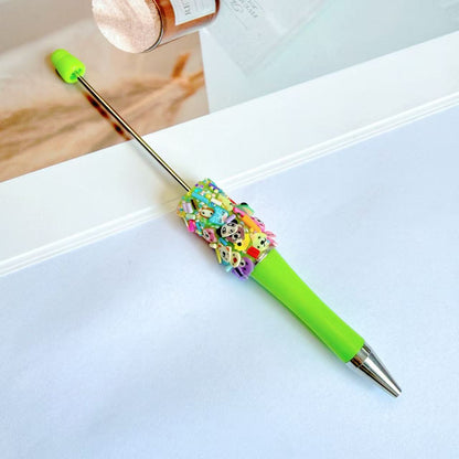 Creative Animal Cartoon Patch Rainbow Heart Beadable Pen 12