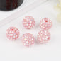 Bubblegum Ball Rhinestone Beads 12mm Multicolor Sparkle 50pcs 8