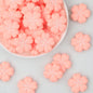 Pink Sakura Flower Silicone Focal Beads 20pcs