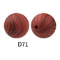 15mm Silicone Beads Rhombus Printed Design 50pcs 36