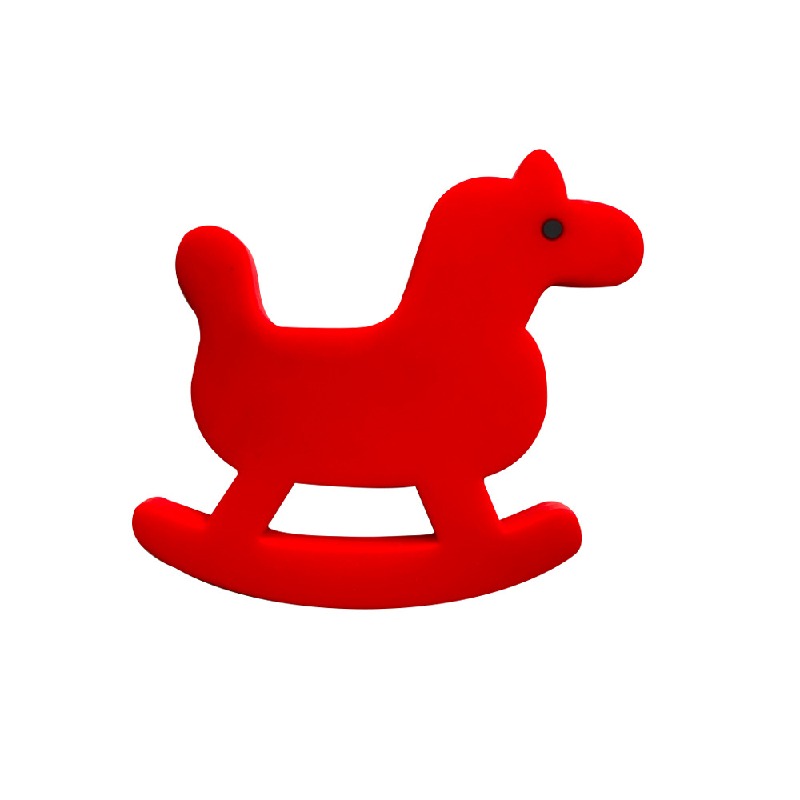 Silicone Focal Beads Trojan Horse Front View 20pcs 7