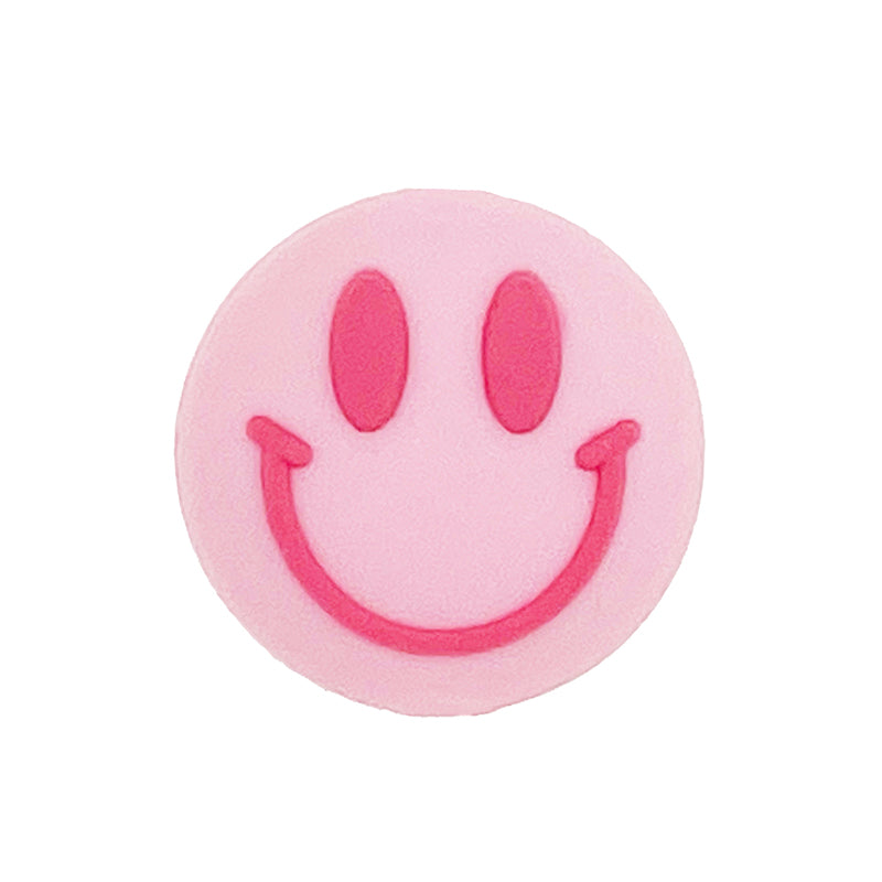 Silicone Focal Beads Smiling Face Bold Eyes Wide Smile 20pcs 3