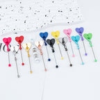 Beadable Metal Cup Charms Heart-shaped