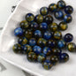 Resin Round Beads 8mm 10mm Starry Lacquer Effect 100pcs 4