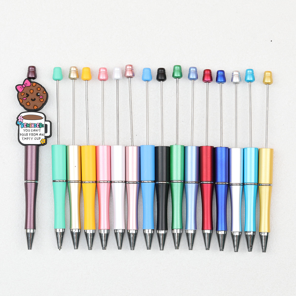 Matte Plastic Beadable Pens