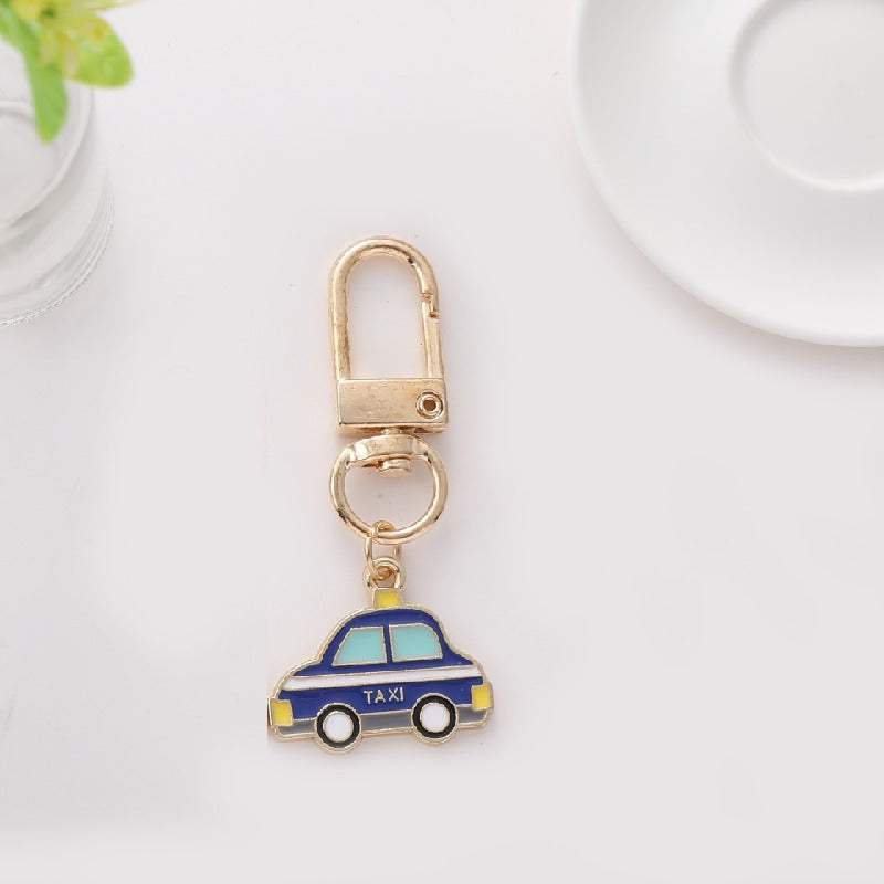 Enamel Astronaut Keychain Metal Zinc Alloy Space Theme Charm 24