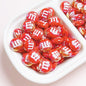 Glossy M Beans Acrylic Beads 14mm Colorful Candy 10pcs 6