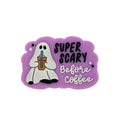 Silicone Focal Beads Halloween Ghost Holding Coffee Cup 1pcs