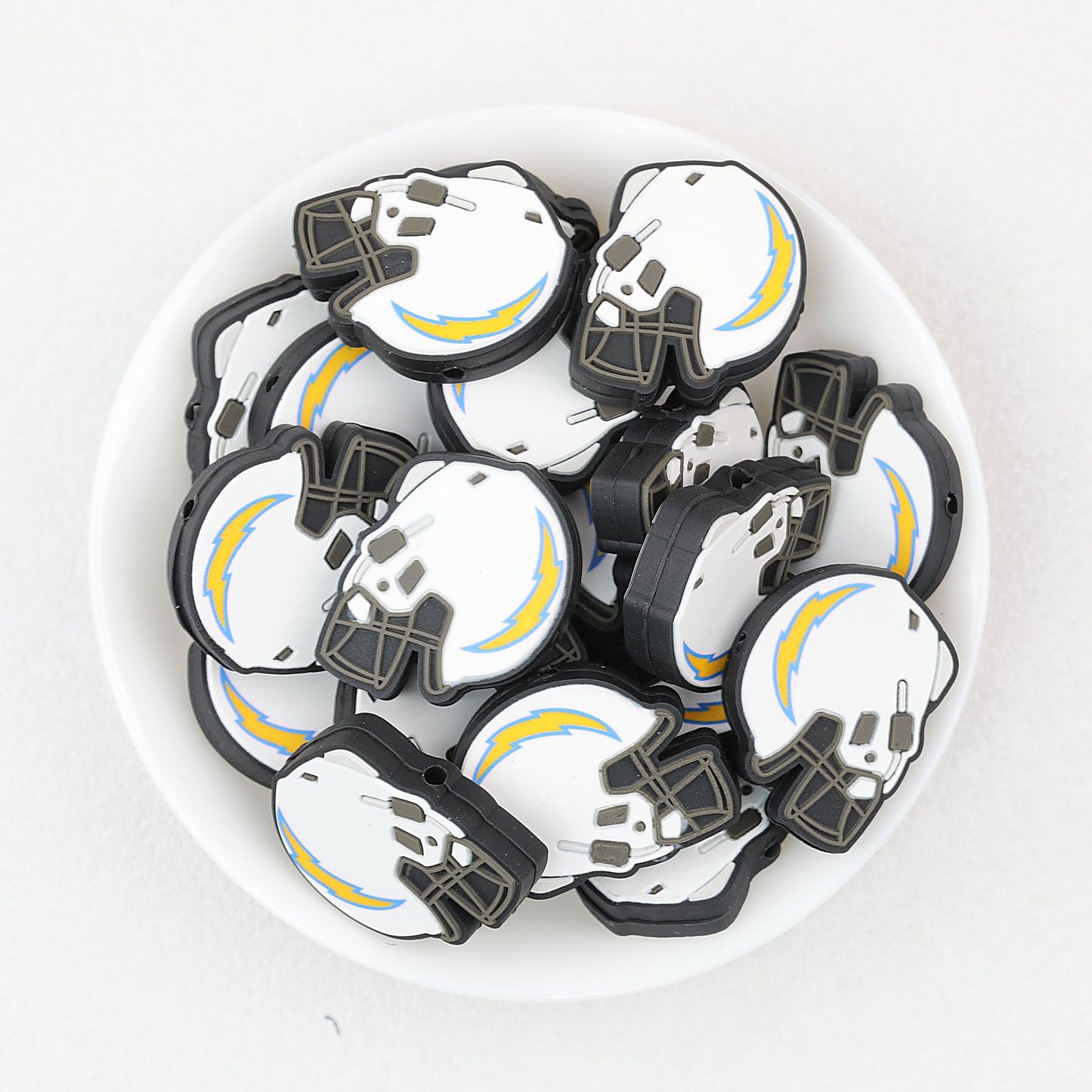 NFL Teams Silicone Focal Beads Football Helmet Design 20pcs - Team 16
