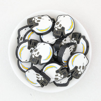 NFL Teams Silicone Focal Beads Football Helmet Design 20pcs - Team 16