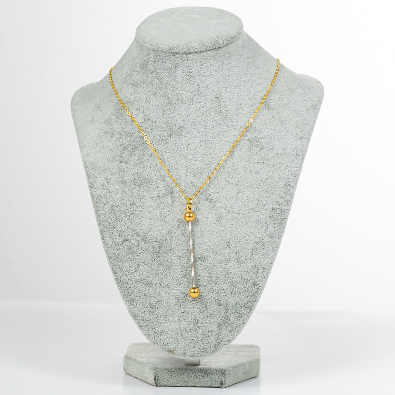 Beadable Metal Necklaces With Bars