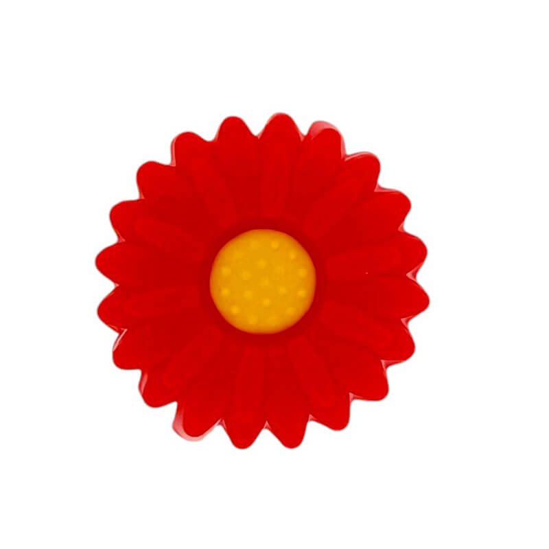 Silicone Focal Beads Daisy Sunflower Rounded Center 20pcs 37