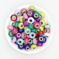 Crackled Round Acrylic Spacer Beads 14mm 50pcs - mixed