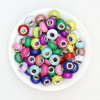 Crackled Round Acrylic Spacer Beads 14mm 50pcs - mixed