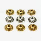 Alloy Flower Bead Caps 6mm Dotted Tibetan Alloy 100pcs 3