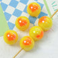 Cream Color Heart Acrylic Beads 16mm Glossy Finish 10pcs 14