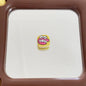 Acrylic Square Beads 16mm Glossy Cartoon Faces 10pcs 2
