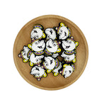 Silicone Focal Beads Beauty And The Beast Teapot With Crown 20pcs 2