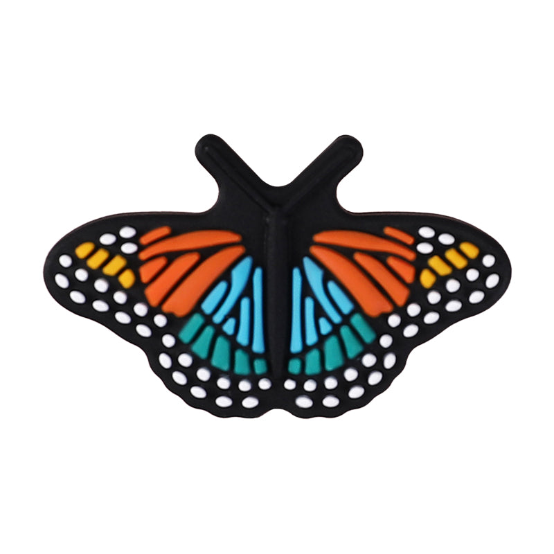 Silicone Focal Beads Butterfly Be Kind Always Purple Phrase Detail 13