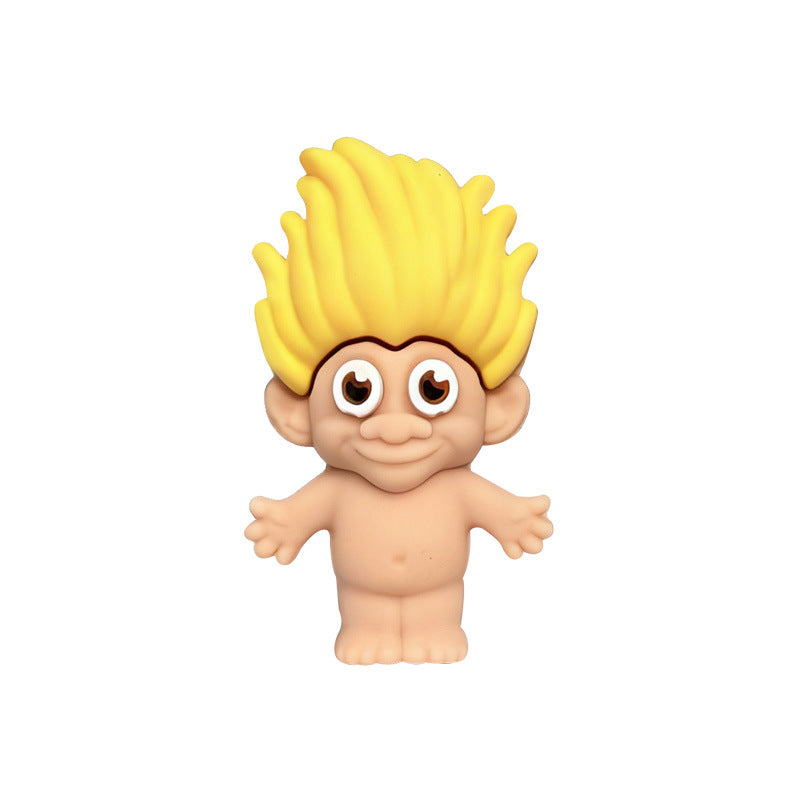 Silicone 3D Troll Focal Beads Playful Character 20pcs 11