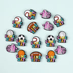 Silicone Focal Beads Ball Game Match Day Text 20pcs 2
