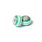 Acrylic Round Spacer Beads 14mm Rainbow Stripe Large Hole 50pcs 21