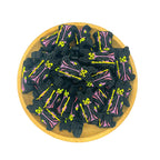 Silicone Focal Beads Halloween Queen Holding Yellow Staff 20pcs 2