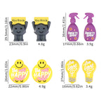 3D Silicone Focal Beads Motivational Icons Light Bulb Anxiety Spray Happy Face Rock 20pcs 8