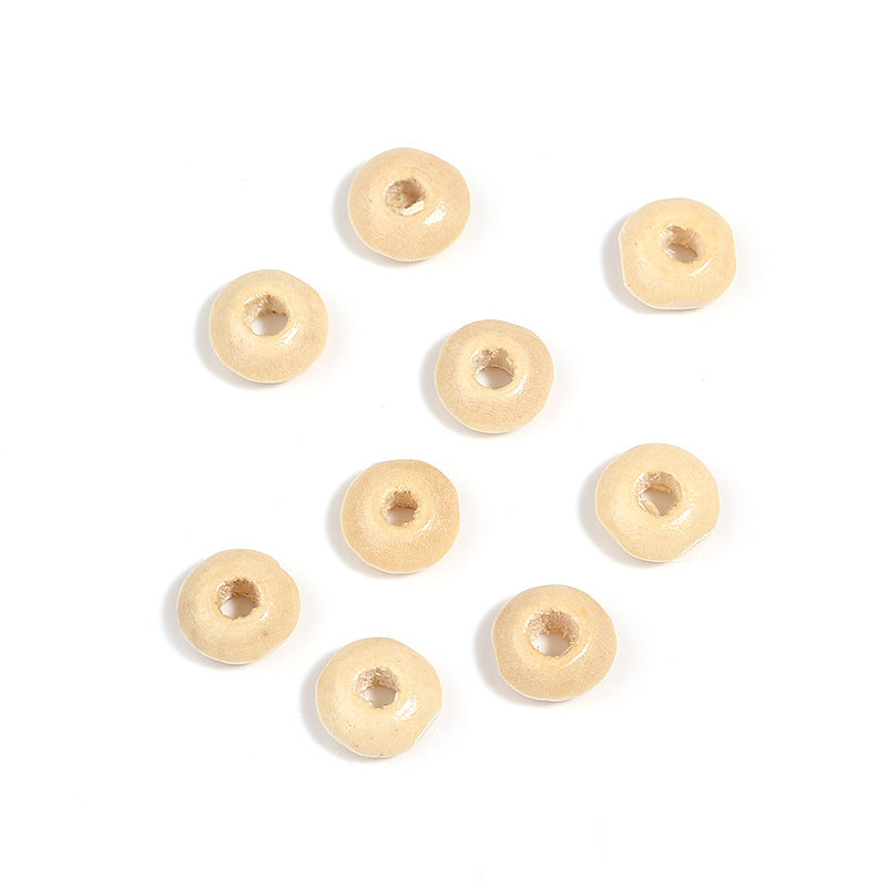 Wooden Round Spacer Beads 6mm 8mm Colorful Dyed Schima 250g 4