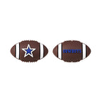 Silicone 3D Focal Beads NFL Football Team Logo Textured Football Shape 6