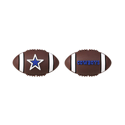Silicone 3D Focal Beads NFL Football Team Logo Textured Football Shape 6